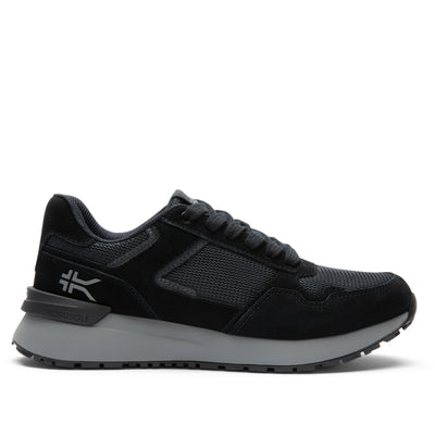 KURU APOGEE Unisex Sneaker in Jet Black-Storm Gray.