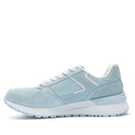 Inner side view of the KURU APOGEE Unisex Sneaker in Mist Blue-Bright White.