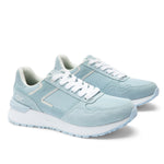 Pair of KURU APOGEE Unisex Sneaker in Mist Blue-Bright White, angled view.