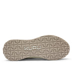 Outsole view of the KURU APOGEE Unisex Sneaker in Sand-Ecru, showing the KURUSOLE tread.