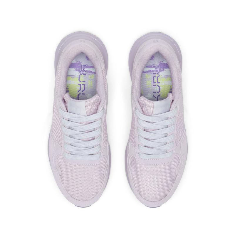 Top-down view of the KURU APOGEE Unisex Sneaker in Lavender Freeze.