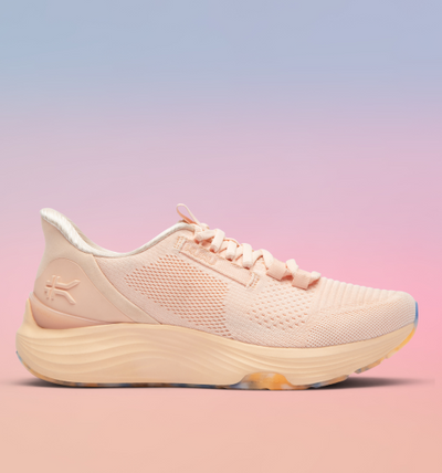KURU ATOM 2 Women's Athletic Sneaker in Peach Glacier.