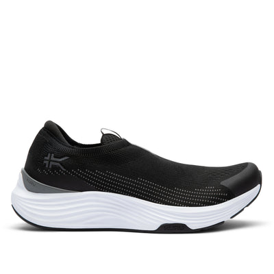 KURU ATOM 2 Slip-On Men's Slip-On Sneaker in Jet Black-Bright White.