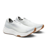 Pair of KURU ATOM 2 Slip-On Women's Slip-On Sneaker in Dove Gray-Gum, angled view.