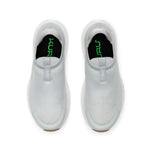Top-down view of the KURU ATOM 2 Slip-On Women's Slip-On Sneaker in Dove Gray-Gum.