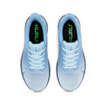 Top-down view of the KURU ATOM Fusion Women's Sneaker in Mist Blue-Twilight Purple.