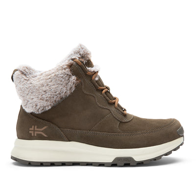 KURU ATOM Lumi Women's Sneaker in Burnt Olive-Sand.
