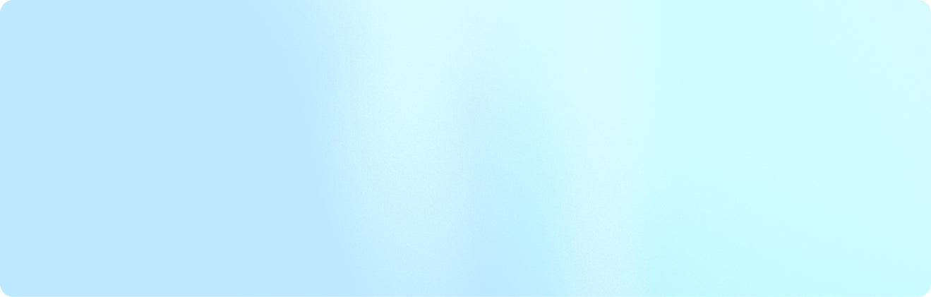 Light Blue and White Banner