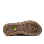 Outsole view of the KURU CODA Aika Women's Sandal in Molasses Brown, showing the KURUSOLE tread.