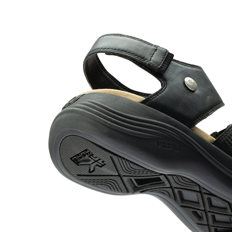 Illustration highlighting KURUSOLE technology in the KURU CODA Muse Women's Sandal.