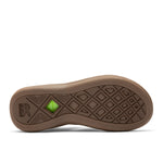 Outsole view of the KURU CODA Muse Women's Sandal in Molasses Brown, showing the KURUSOLE tread.
