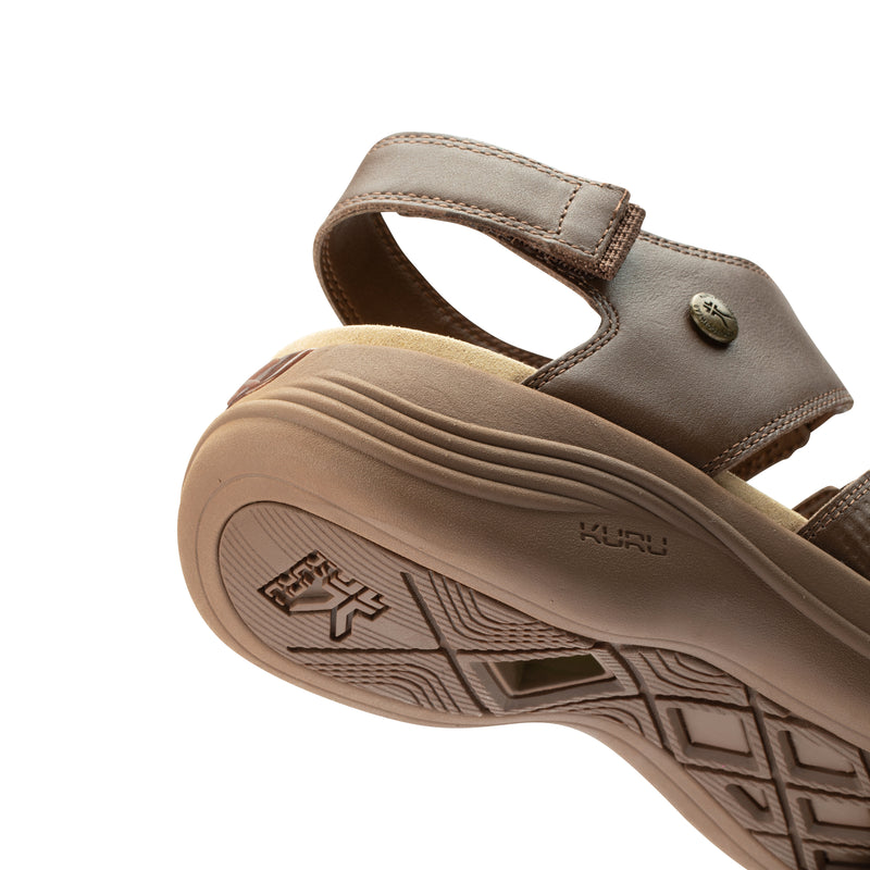 Illustration highlighting KURUSOLE technology in the KURU CODA Muse Women's Sandal.