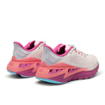 Close-up of the heel cup on the KURU CURA Unisex Shoe in Pearl-Fuchsia.