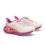 Pair of KURU CURA Unisex Shoe in Pearl-Fuchsia, angled view.