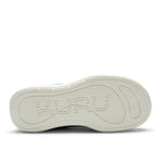Outsole view of the KURU DRAFT 2 Women's Slipper in Mineral Blue-Pearl White, showing the KURUSOLE tread.