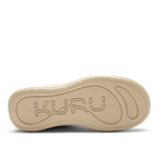 Outsole view of the KURU DRAFT Lahti Women's Slipper in Lathi-Buff Tan, showing the KURUSOLE tread.