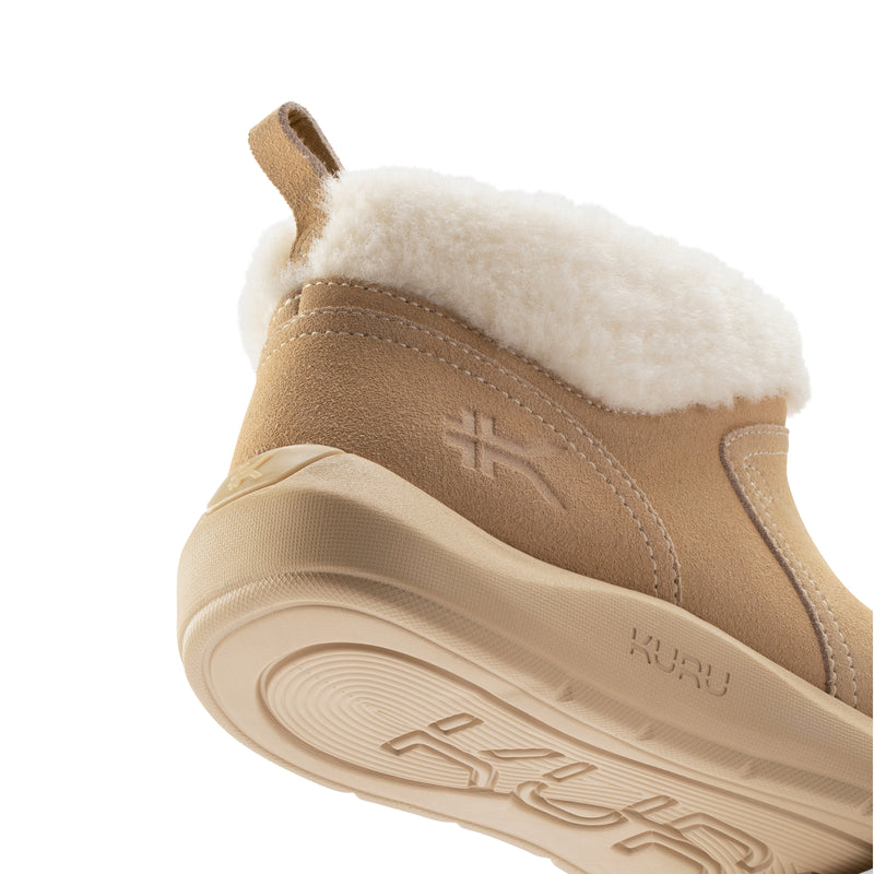 Illustration highlighting KURUSOLE technology in the KURU DRAFT Lahti Women's Slipper.
