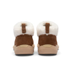 Back heel view of the KURU DRAFT Lahti Women's Slipper in Chestnut Brown.