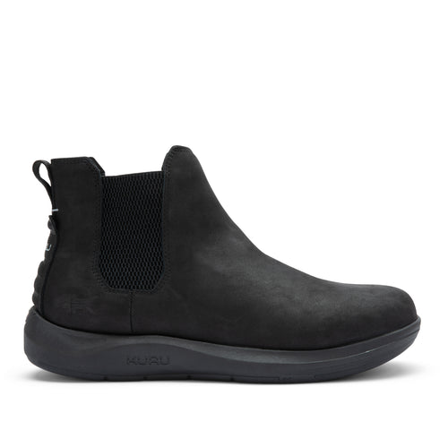 KURU DRAFT Salo Men's Slipper in Jet Black.