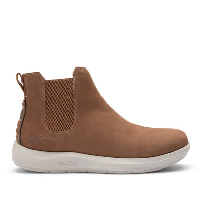 KURU DRAFT Salo Men's Slipper in Tobacco Brown.