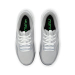 Top-down view of the KURU DRIVE Golf Unisex Golf Shoe in Dove Gray-Bright White.