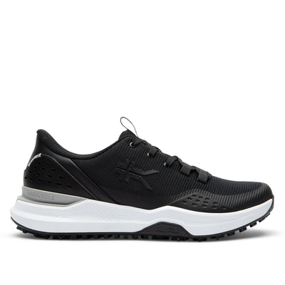 KURU DRIVE Golf Unisex Golf Shoe in Jet Black-Bright White.