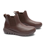 Pair of KURU FLEX Astra Women's Sneaker in Deepchestnutbrown, angled view.