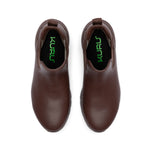 Top-down view of the KURU FLEX Astra Women's Sneaker in Deepchestnutbrown.