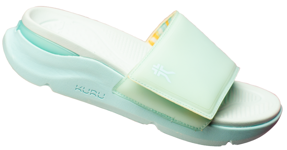 KURU TRIPLE MAX Women's Slide Sandal in Mint.