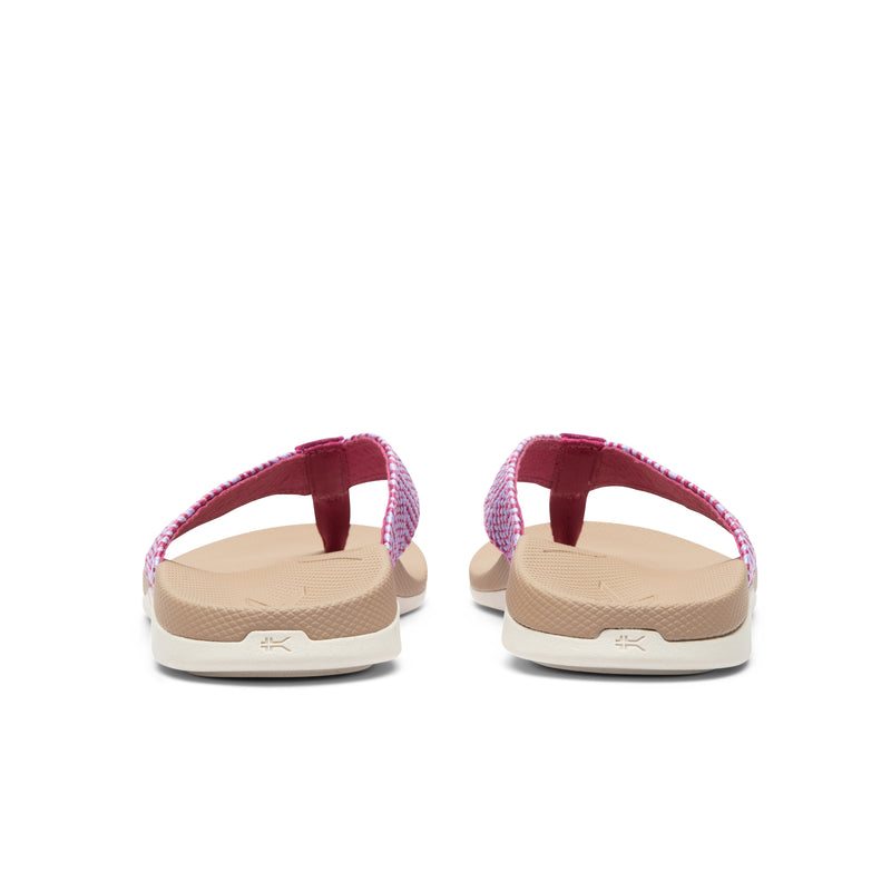 Back heel view of the KURU KALA 2 Women's Sandal in Berry Fizz.