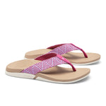 Pair of KURU KALA 2 Women's Sandal in Berry Fizz, angled view.