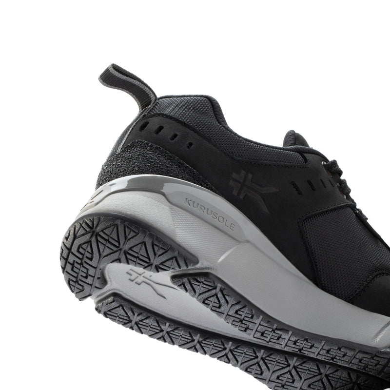 Illustration highlighting KURUSOLE technology in the KURU KOVA Composite Toe Unisex Work Sneaker.