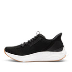KURU ATOM 2 Men's Athletic Sneaker in Jet Black-Desert Tan, medial view.