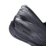 Close-up of the KURUSOLE heel on the KURU ATOM 2 Vella Women's Loafer in Jet Black.