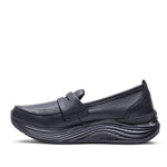 KURU ATOM 2 Vella Women's Loafer in Jet Black, medial view.