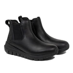 Pair of KURU FLEX Astra Women's Boot in Jet Black, angled view.
