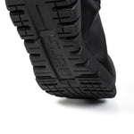 Angled profile view of the KURU FLEX Astra Women's Boot in Jet Black.