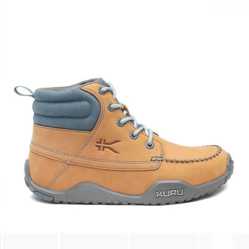 KURU QUEST Women's Boot in Golden Wheat-Slate Gray-Blue Haze.