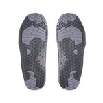 Outsole view of the KURU QUEST Women's Boot in Jet Black-Basalt-Fig Purple, showing the KURUSOLE tread.