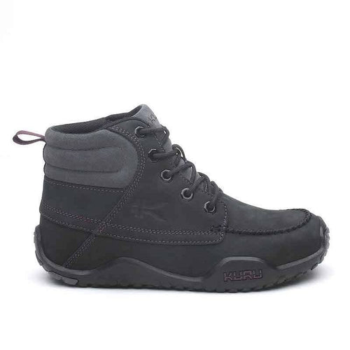 KURU QUEST Women's Boot in Jet Black-Basalt-Fig Purple.