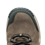 Close-up of the upper material on the KURU RIDGE Motion Men's Boot in Rustic Taupe-Jet Black.