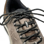 Pair of KURU RIDGE Motion Men's Boot in Rustic Taupe-Jet Black, angled view.
