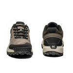 Back heel view of the KURU RIDGE Motion Men's Boot in Rustic Taupe-Jet Black.