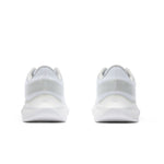 Rear view of the heel on the KURU DASH Vanta Unisex Athletic Sneaker in Bright White-Silver.
