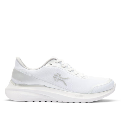 KURU DASH Vanta Unisex Athletic Sneaker in Bright White-Silver.