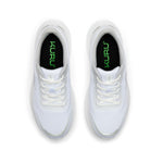 KURU DASH Vanta Unisex Athletic Sneaker in Bright White-Silver, top-down view.