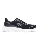 KURU DASH Vanta Unisex Athletic Sneaker in Jet Black-Bright White.