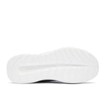 White outsole of the KURU DASH Vanta Unisex Athletic Sneaker in Smoke Gray-Toffee Brown.