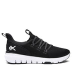 KURU FLEX Slip-On Men's Athletic Sneaker in Jet Black-Bright White.