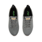 Top-down view of the KURU FLEX Via Waterproof Unisex Sneakers in Pewter Gray-Salt White.
